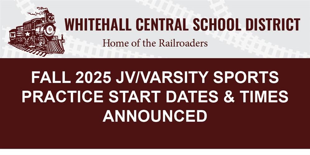  Fall 2025 JV/Varsity Sports Practices Dates & Times Announced